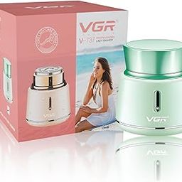 VGR V-737 Professional Rechargeable shaver fully waterproof (IPX5), Portable, Painless & Cordless Shaver for women with USB charger & LED Indicator | 500mAh lithium battery | 1 Year Warranty (Green)-image-7