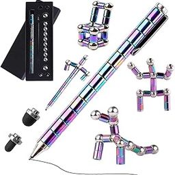 ASORT Magnetic Fidget Pen Jiki Crush Metric Pen Crinkle, Multifunctional Decompression Magnet Writing Toy For Friends (Color)-image-44