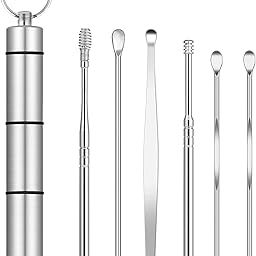 6Pcs Ear Cleaning Tools Kit - Professional Ear Cleaner Tool Set with Aluminum Tube, Essential Tool Kit for Home Hygiene and Personal Care-image-95