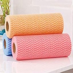 The Craft Store Kitchen Must 3 Ply Multi Use Kitchen printed washable tissue rolls - Can se used in Kitchen Cleaning, Floor Cleaning, Wall Towel and Much MoreTissue Roll 100 Pulls/Roll Pack of 2-0