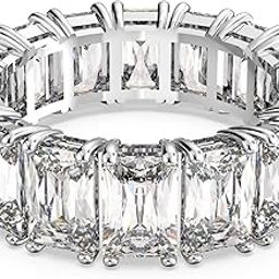 Matrix Vittore Ring, Rectangular Cut, Clear, Rhodium Finish-image-20