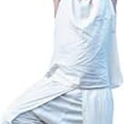 Rajas Yoga Set Of 2 (Top & Pants) 100% Cotton Pull Over Sleeveless Top Mid Waist Dhoti Pants Elasticised Back Tapered Fit-image-24