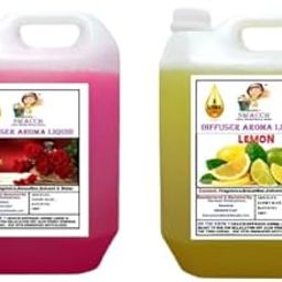 swacch Diffuser Aroma Liquid Rose & Lemon Ready to use 5 Litre Combo Pack of 2 I Home Fragrance I Best For Aromatherapy I Helps in Meditation I Used In Diffusers I Water Based-15