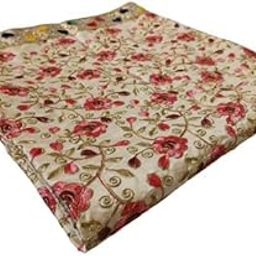 Embrodary Shawl Ganpati Baithak Assan Puja Cloth Chowki Shawl Full Work & Embroidery Saibaba Angavastram/Shawl Puja Room/Multipurpose Use For Mandir-image-98