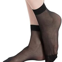 SME Crystal Sheer Fine Workmanship Socks for Women, Small Size TRANSPERENT LADIES SOAKS (1 PAIR)-image-0
