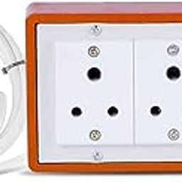 Cordnet Extension Board Heavy Duty Cable 15 Meter Wire with Six-Socket Power Strip with One Switch, One Indicator, and Three-Pin Plug (Set of 1)-image-84