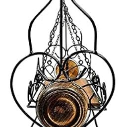 Saleem Handicraft Decorative Miniature Swing Jhoola for Home Temple Mandir Décor | Wooden Seat & Iron Frame | Hanging Cradle Style Showpiece for Festival or Gifting (5)-image-22