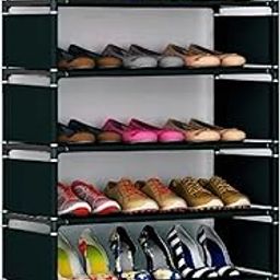 CMerchants Smart Buy Home Utility Portable Space Saving 7 Layer Shoe Rack Side Shelf Organizer Stand Black-8
