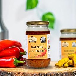 Chokkha Homemade Red Chilli Pickle (Chutney Form) | Lal Mirch ka Achar | Traditional Age Old Recipe | Sundried and Freshly Grounded Spices | No Vinegar, Colors or Additives | Mustard Oil Sarso | Medium Spicy | 200 Gm-image-15