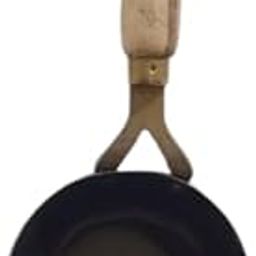 New Star Iron Tadka Pan with Wooden Handle, Traditional Indian Tempering Ladle-13