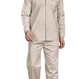 Pick N Pick Woven Cotton RICHED with Polyester Mens Nightsuit with Fully Elastic Pajama and Buttoned TOP-image-66