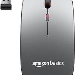 amazon basics 2.4GHz Wireless + Bluetooth 5.1 Mouse, Multi-Device Dual Mode Slim Rechargeable Silent Click Buttons Wireless Bluetooth Mouse, 3 Adjustable DPI-7