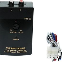 UJEAVETTE Auto Replacement Audio RCA Speaker High To Low Output Converter w/Adapter Wire-29