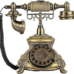 Vintage Telephone Rotary Dial Old School Telephone for Hotel Home Office Bar-picture-12