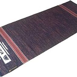 ASE YOGA INDIA 100% COTTON YOGA MAT SUPREME HEAVY QUALITY, SPECIAL SIZE- 70X190 Cm (HANDLOOM PRODUCT-ORGANIC & ECO FRIENDLY) (NAVY BLUE)-image-13