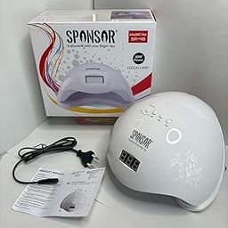 SPONSOR LED UV Nail Lamp, 48W Power, Model SR-49, Digital Display, White-23