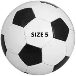 GKC PVC Size 5 Football Black-White-image-82