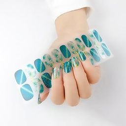 Havilah Nail Sticker 22 Fingers Shiny Onion Powder Starry Waterproof Nail Sticker Model 8-image-95