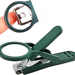 Magnifying Nail Clipper with LED Light, Professional Toenail and Fingernail Cutter, Green-image-69