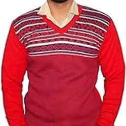 Woolen Sweater for Men Red-image-8