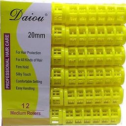 NERR 12 pcs 20mm Plastic DIY Hairdressing Roller Curlers Clips for Woman(Color May Vary)-image-65