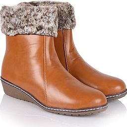 Women's (968-6) TAN Leather Boots (41)-image-19