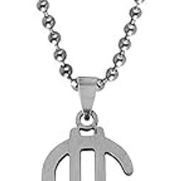 Bikers jewelry Round Shape Dollar Sign Money Symbol Charm Wealth Rich Jewelry Silver Stainless Steel Pendant Necklace Chain LC009-image-60