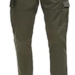 Men's Slim Fit Solid Cotton Blend Cargos-picture-30
