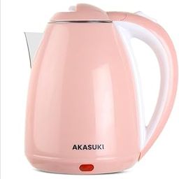 Akasuki Elegant Electric Kettle | 1.8 Ltr, 1500W, Long chord length | Double Layered Cool Touch Outer Body| Rust resistant Food safe Stainless Steel |Auto Shut Off With 1 Year Warranty (Blush Pink)-43