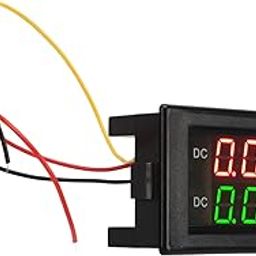 Volt Amp Meter Ammeter,2 in 1 Current Voltage Meter 300V 20A Dual Digital Display LED Volt Amp Tester Gauge for Vehicles-11