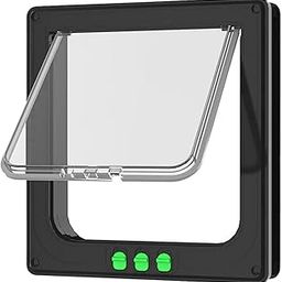 CALANDIS™ Cat Door Lightweight for Cats Doggy Pet Supplies for Interior Exterior Doors Black | Doors & Flaps | Cat Supplies-image-88