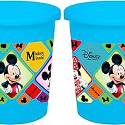 Kuber Industries Disney Mickey Minnie Print Plastic 2 Pieces Dustbin/Garbage Bin/Waste Bin, 5 Liters (Blue) -HS_35_KUBMARTS17770-6