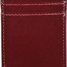 Premium Patent Leather Unisex RFID Money Clip (Red)-image-16