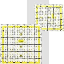 Isomars Quilting Rulers - Set Of 2 Sizes - 4.5"x4.5 And 6"x6" | Quilting Rulers for Fashion Designing-picture-13