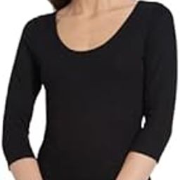 Jockey Women cotton Thermal 3/4 Sleeve (Black, XL)-image-47