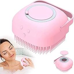 vjm fusion Silicone Body Bath Brush with Shampoo Dispenser | Soft Silicon Shower Brush for Body Scrub & Massage | Reusable & Gentle Exfoliating Bath Brush(Multicolor)-image-90