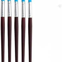 Craftncreation 5pcs Silicon Brush Brown Handle for Rubber Tip Paints | Silicon Brushes for Sculpture Pottery, Clay Shaping & Carving Tool (Multicolor)-picture-4