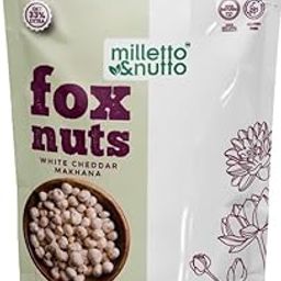 Milletto Nutto Fox Nuts Flavour Makhana, Roasted Snack (20, White Cheddar)-image-42