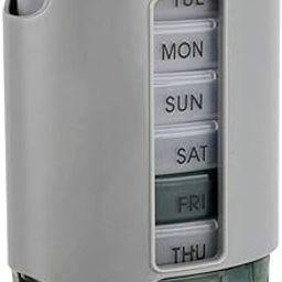 You God Medicine Storage Pill Pro Box Organizer with 7 Single Box and 3 & 4 Daily Compartments (Pill Bottle)-13