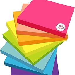 HEAVIX Pastel Sticky Notes Set of 4 Pads, 3x3-100 Sheets Each - Soft Color Memo Pads for Office, School & Journaling 400 Sheets-image-7