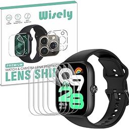 Wisely |5pcs| Screen Guard Protector For Redmi Watch Move Smartwatch |1.85"| Bubble Free, Easy installation kit, Clear HD, Full Cover-image-3