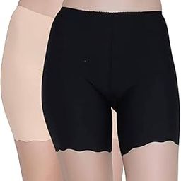 Nylon Spandex High Waist Seamless Under Skirt Shorts for Women & Girls | Shorts High Waist Stretchable Skin Fit Shorties Tights Cycling Shorts Biker Bicycle Shorts-picture-52