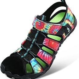Lightweight Outdoor Hiking Sandals Swim Walking Shoes Water Sports Shoes for Women Girl Black 6Women/4.5Men-image-45