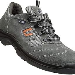 Allen Cooper AC-1459 Grey Safety Shoe with Double Density DIP-PU Sole (9 India/UK)-image-2