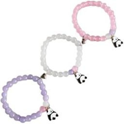 Bracelets Multi Layer Stone Beads friends Combo Matching Best Friend Relationship Couple Bracelet heart for gift wife gift for women,special pink and blue one 3 Pcs-image-26