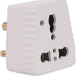 3 pin Conversion Adaptor converter 6A to 16A 240V with Neon LED Indicator light Unbreakable Suitable for Multipurpose Electronic Appliances Travelling Plug with complimentary E-Book 5 to 15amp ( Pack of 1)-3