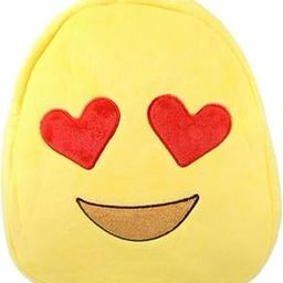 Cute Emoji Sweat Smile emoji Face Heart Smiley Kids Children Backpack Bag School Bag Plush Bag (Heart Smiley Kids School Bag)-image-75