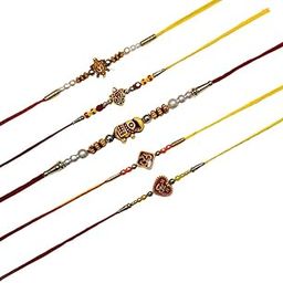 Handcrafted Multicolor Rakhi for Brother, Elegant Design, Latest Raksha Bandhan, Rakhi for Bhai, Bhaiya-image-60
