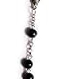 New Catholic Saint Virgin Prayer Mary Rosary Crystal Beads Silver PlatedSilver and Black Stainless Steel Pendant-picture-52