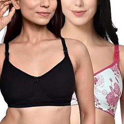 Organic Cotton Bamboo Nursing Bra for Women I Encircled Feeding Bra Without Padding I Wire Free Maternity Bra I Adjustable Side Support Bra for Women-image-38